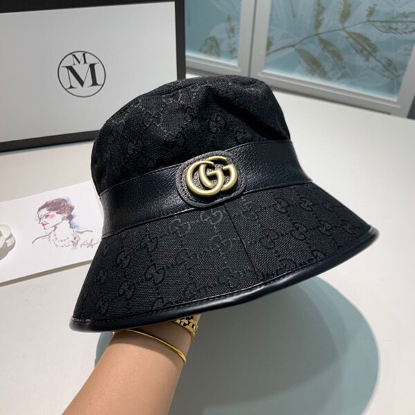 グッチ キャップ 偽物 Gucci GGキャンバス フェドラ バゲットハット 576587 4HG53 1060