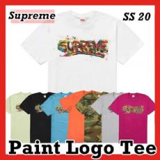 シュプリーム supreme t シャツ 偽物 Supreme Paint Logo Tee Tee 2020 SS 20 ペイント ロゴ ティ Tシャツ