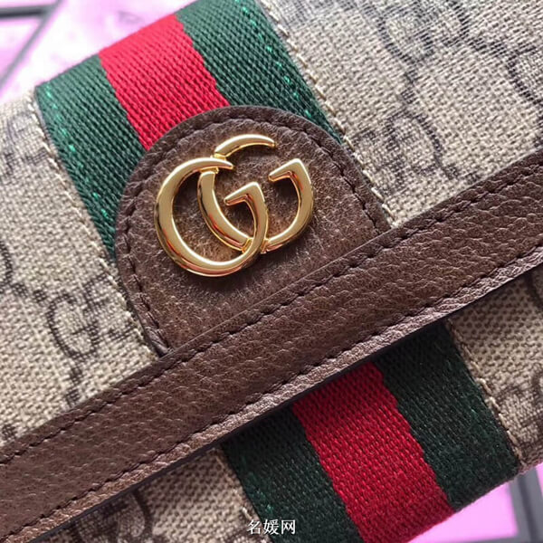 GUCCI ミニ財布 偽物 オフィディア GG コンチネンタルウォレット 財布 523153 96IWG 8745