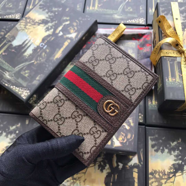  GUCCI/オフィディアGGパスポートケース 597620 96IWT 8745