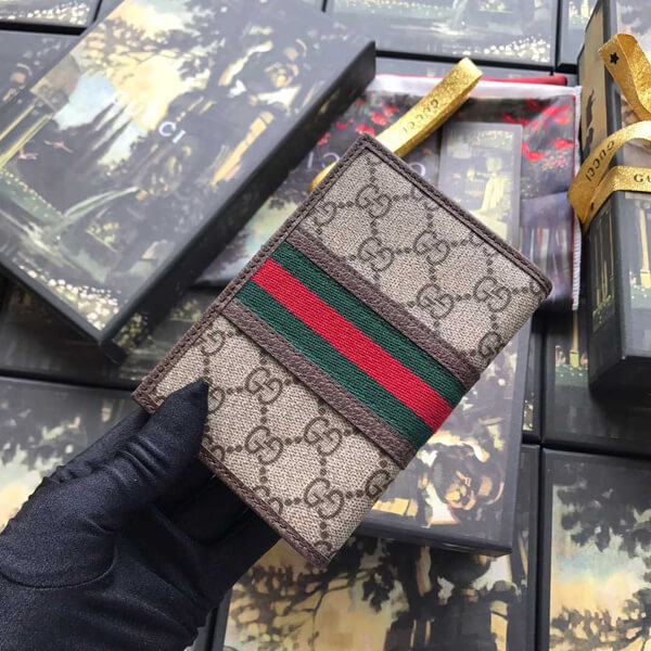  GUCCI/オフィディアGGパスポートケース 597620 96IWT 8745