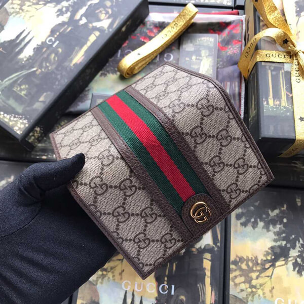  GUCCI/オフィディアGGパスポートケース 597620 96IWT 8745