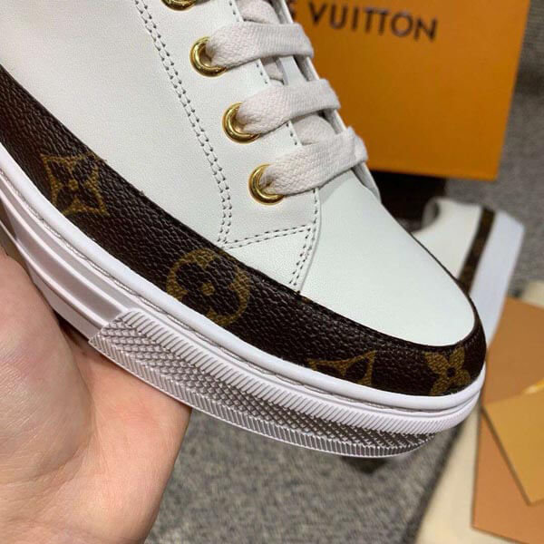 ルイヴィトン スニーカー スーパーコピー vuitton モノグラム柄ストラップ付 Whiteスニーカー