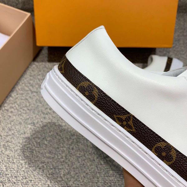 ルイヴィトン スニーカー スーパーコピー vuitton モノグラム柄ストラップ付 Whiteスニーカー