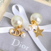 DIOR 偽物 CDロゴ×星×パール ピンクゴールドリング