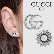 GUCCI ピアス 偽物 日本限定 ダブルG フラワー シルバー 527390 J8440 81...