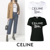 新作 CELINE セリーヌ Tシャツ 偽物 Celine Paris ロゴプリント 2X314...