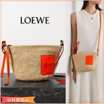 ロエベ かごバッグ 偽物 LOEWE Paula's Ibiza レザー ラフィア ポシェット ...