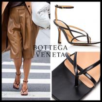 BOTTEGA VENETA★ボッテガヴェネタ 偽物 スクエアストラップレザーサンダル★608835VBSF01000