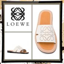 【LOEWE】【雑誌掲載】20SS★ロエベ シューズ コピー アナグラム ミュール light camel 453.10.860 2100