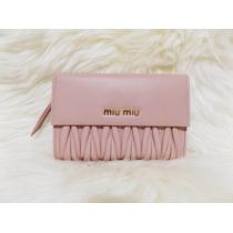 2020新作大人気miumiu 財布 コピーミュウミュウ 折りたたみ財布 マテラッセ 5ML22...