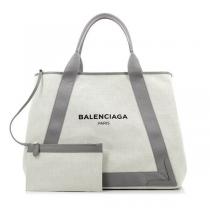 バレンシアガ トート スーパーコピー BALENCIAGA新色 Navy Cabas キャンバス...