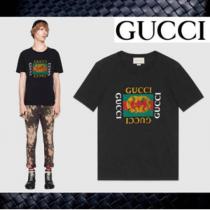 Gucci Tシャツグッチスーパーコピー print ウォッシュド GG柄440103 X3F0...