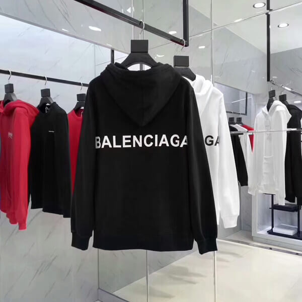 バレンシアガ パーカー コピー BALENCIAGA パーカーフーディ ロゴ パーカー フーディ スーパーコピー