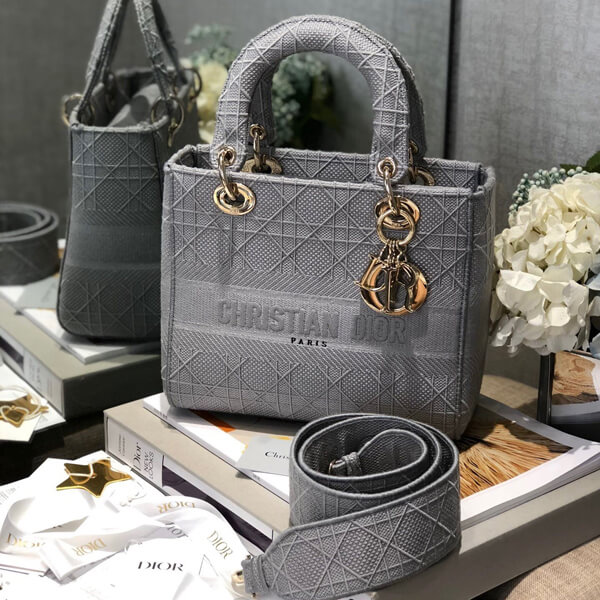 Christian Dior★LADY DIOR コピーエンブロイダリー カナージュ バッグM0565OREY_M950