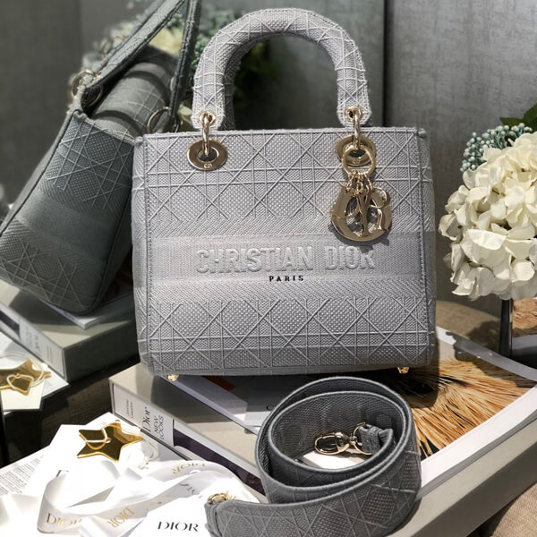 Christian Dior★LADY DIOR コピーエンブロイダリー カナージュ バッグM0565OREY_M950