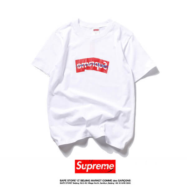 2020SS新作 Supreme Tシャツ シュプリームコピー コムデギャルソン ボックスロゴ