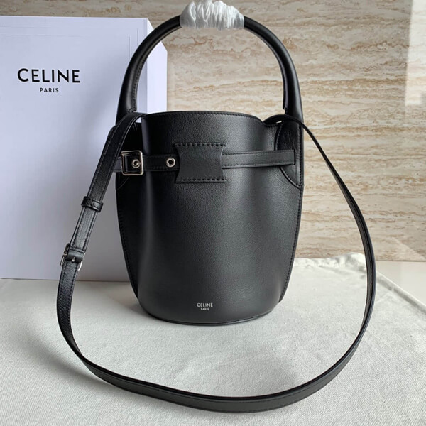 セリーヌ ビッグバッグ タン 偽物 CELINE バケット ナノ BIG BAG BUCKET NANO BLACK187243A4U.38NO