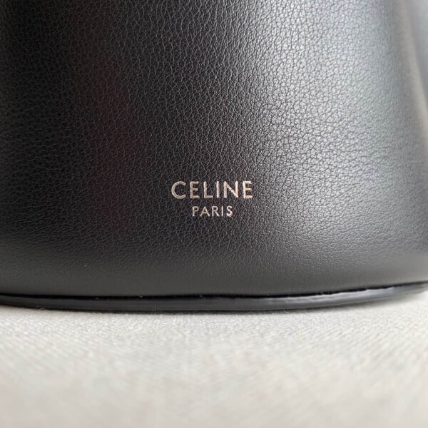 セリーヌ ビッグバッグ タン 偽物 CELINE バケット ナノ BIG BAG BUCKET NANO BLACK187243A4U.38NO