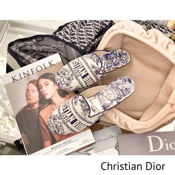 ディオール サンダル コピー Dior ザイン ミュール レディース COTTON MULE