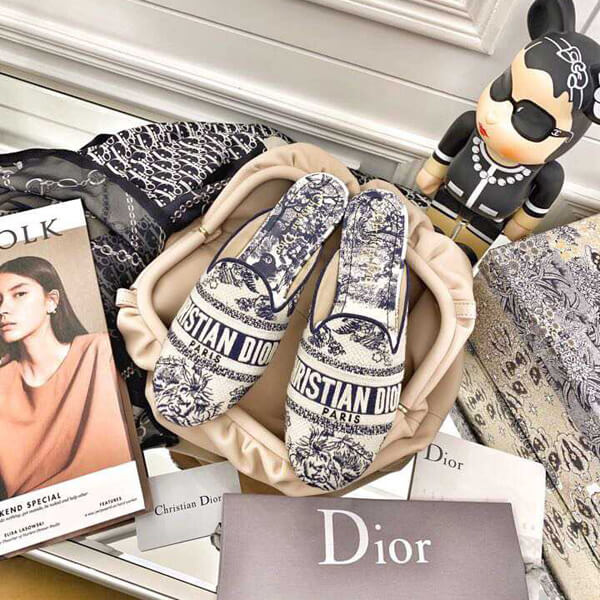 ディオール サンダル コピー Dior ザイン ミュール レディース COTTON MULE