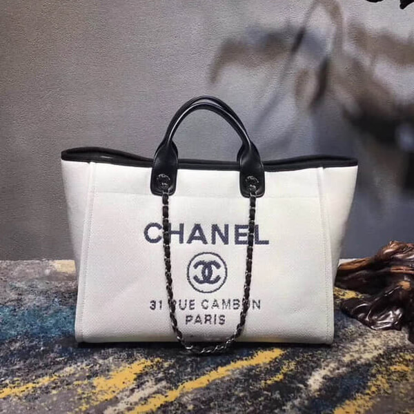 春夏新作シャネル トートバッグ コピー CHANEL ドーヴィルL ホワイト 《新作限定今年も即完売確実》春夏新作