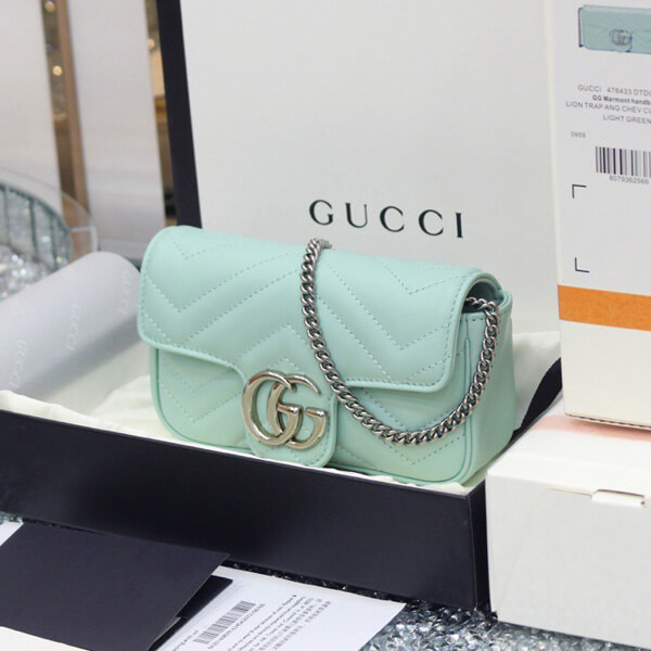 GUCCI ショルダーバッグ コピー GGマーモント スモール ショルダーバッグ パステル447632 DTD1Y 4928