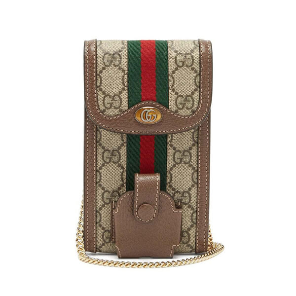 gucci スマホケース 偽物 GGスプリーム iPhone & AirPods ケース フォンバッグ 59866596IWS