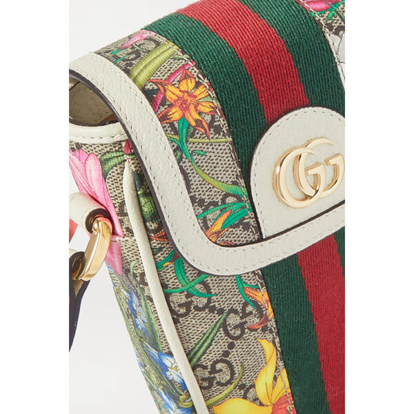 グッチ スマホケース 偽物  GUCCI オフィディア GGフローラ スマホケース ショルダーバッグ