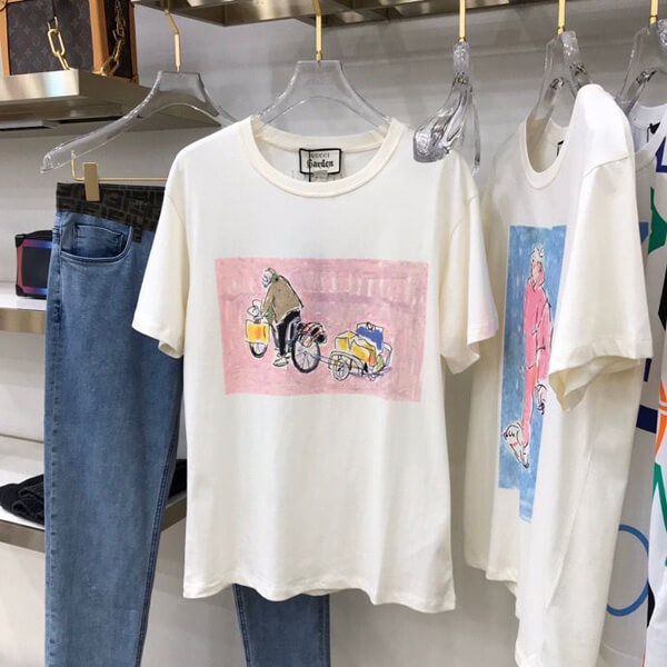 gucci tシャツ スーパーコピー Garden グッチ ガーデン Tシャツ フィレンツェコットンジャージー