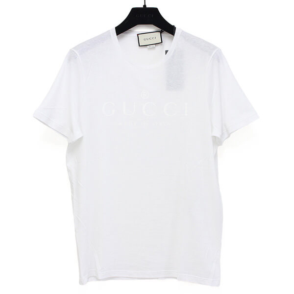 guccitシャツコピー  グッチ tシャツ ロゴ カットソー グレー ブラック441685