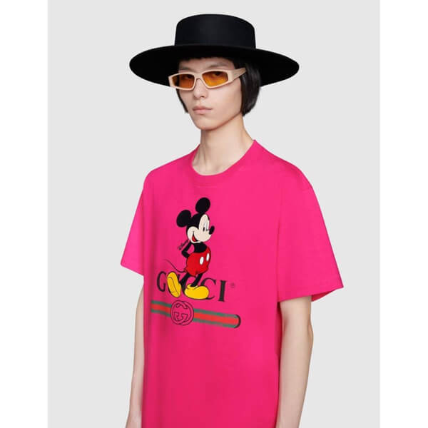 DISNEY (ディズニー) x GUCCI グッチ Tシャツ 偽物 オーバーサイズ 3色 565806 XJB66 9756