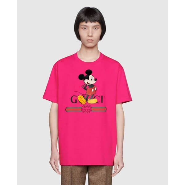 DISNEY (ディズニー) x GUCCI グッチ Tシャツ 偽物 オーバーサイズ 3色 565806 XJB66 9756