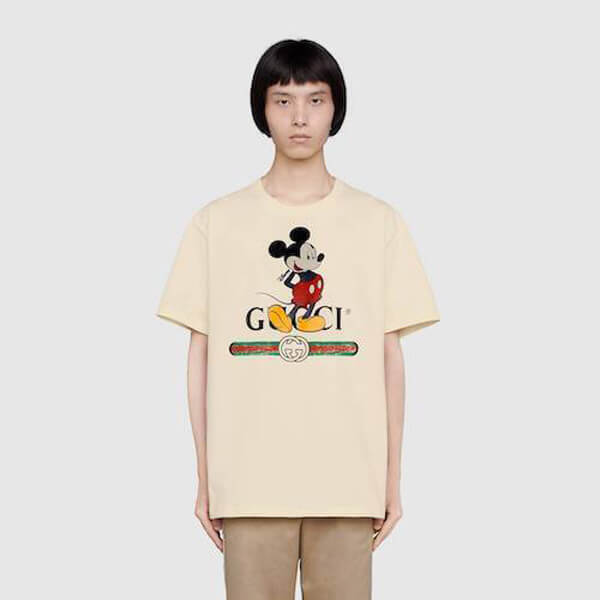 DISNEY (ディズニー) x GUCCI グッチ Tシャツ 偽物 オーバーサイズ 3色 565806 XJB66 9756