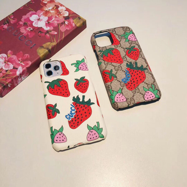 gucci iphoneケース コピー ストロベリー iPhone11 ケース