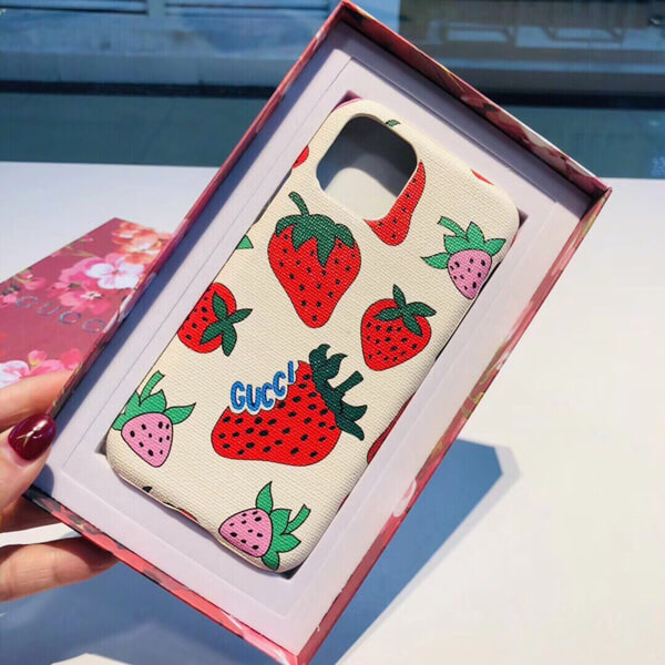 gucci iphoneケース コピー ストロベリー iPhone11 ケース