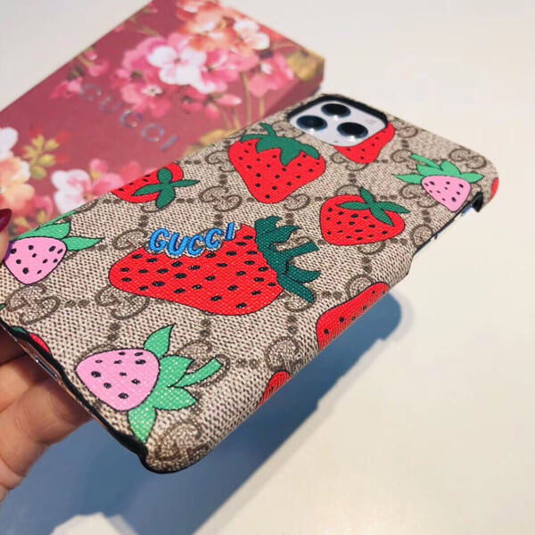 gucci iphoneケース コピー グッチ さくらんぼ 携帯ケース