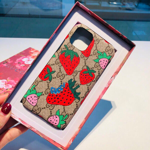 gucci iphoneケース コピー グッチ さくらんぼ 携帯ケース