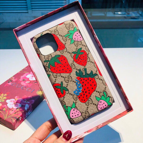 gucci iphoneケース コピー グッチ さくらんぼ 携帯ケース