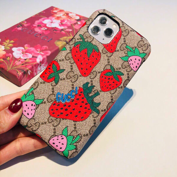 gucci iphoneケース コピー グッチ さくらんぼ 携帯ケース