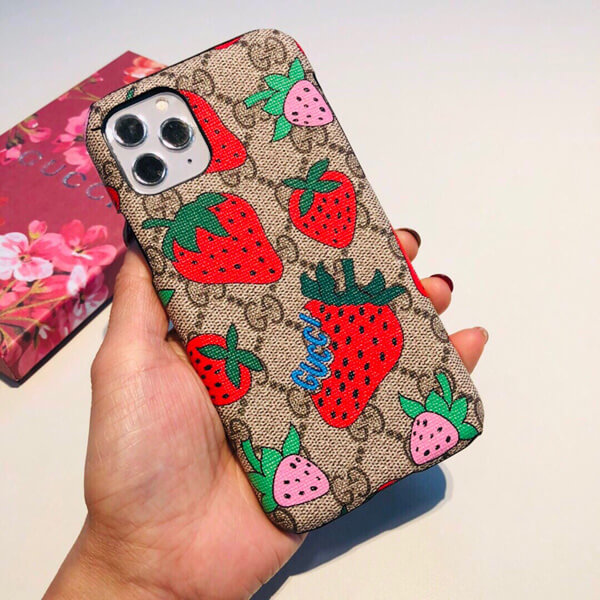 gucci iphoneケース コピー グッチ さくらんぼ 携帯ケース