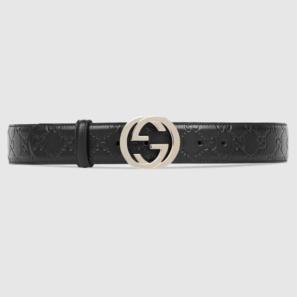 GUCCI(グッチ ベルト コピー)タイムレスなインターロッキングGバックルベルト  370543 CWC1G 6433