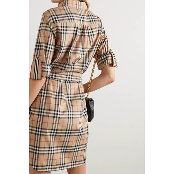 ∞∞BURBERRYバーバリー シャツドレス コピー∞∞ Belted checked シャツドレス☆