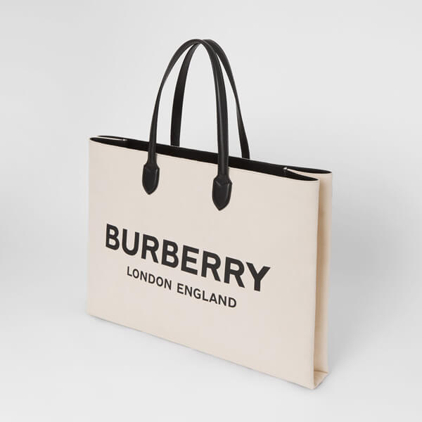 【BURBERRY】バーバリー  キャンバストートバッグ コピー ロゴデティール8009268