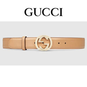 GUCCI グッチ ベルト コピー インターロッキングGバックル★レザーベルト