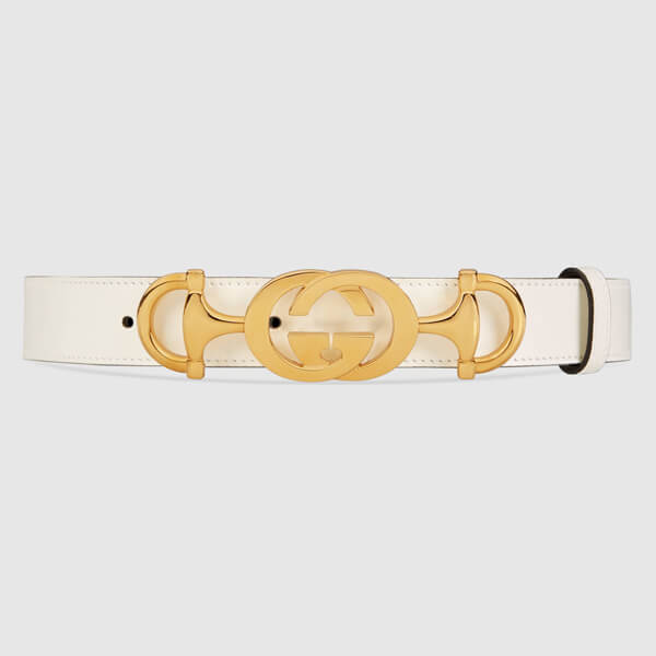 累積売上総額第１位グッチ ベルト コピー ズゥミレザー ベルト【GUCCI★20春夏】BELT WITH INTERLOCKING G 550122 AP00G 1275