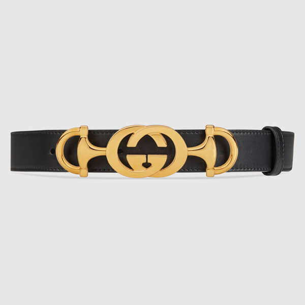 累積売上総額第１位グッチ ベルト コピー ズゥミレザー ベルト【GUCCI★20春夏】BELT WITH INTERLOCKING G 550122 AP00G 1275