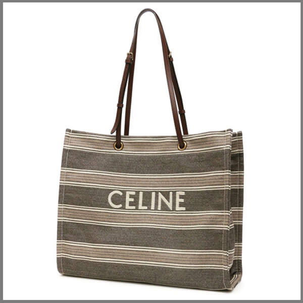 【CELINE】NEW♪セリーヌ キャンバス トートバッグ コピー VERTICAL CABAS CELINE 192172CE3.08GR