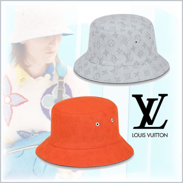 入手困難★SS20 LOUIS VUITTON ルイヴィトン キャップ コピー モノグラムデニムボブ リバーシブル M76210