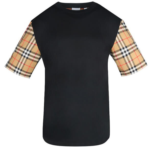 バーバリー Tシャツ コピー★BURBERRY★Vintage Check Detail Cotton T-shirt